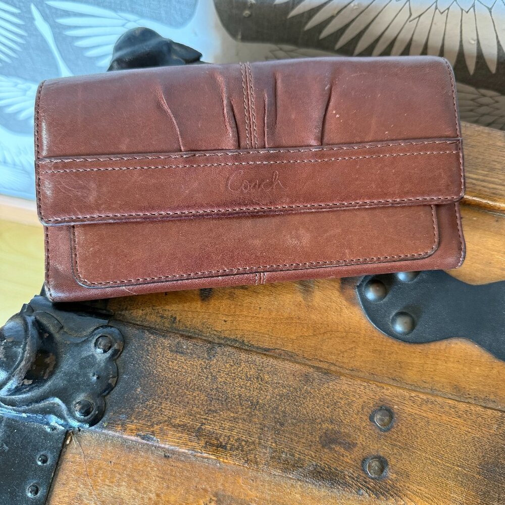 Coach Soho Pleated TriFold Wallet